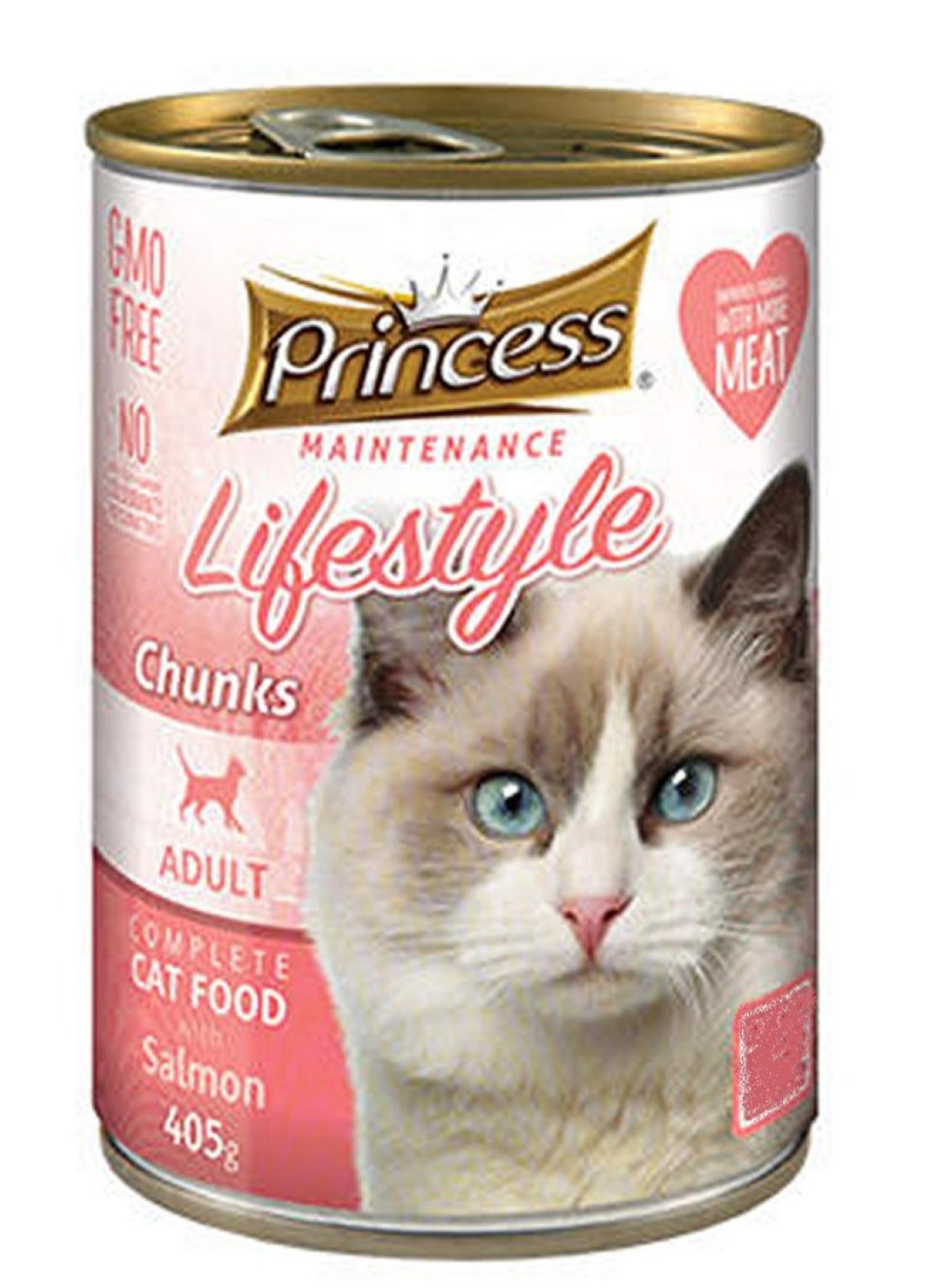 PRINCESS CAT/F CHUNKS SALMON 405G
